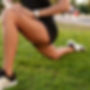 Woman stretching before sports game