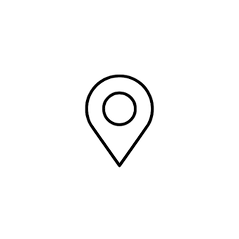 Free parking and convenient location icon