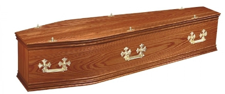 Windsor Oak Triple Solid Coffin