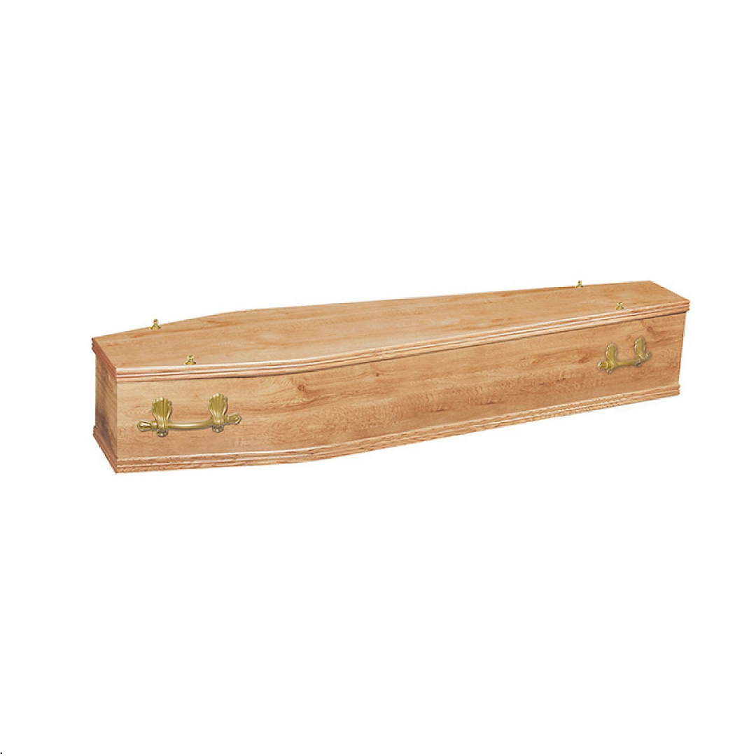 Lamboard Oak Coffin