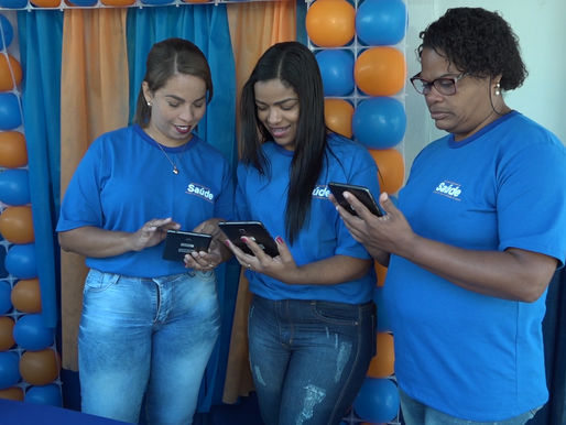 Tablets modernizam programa de saúde da família em Magé