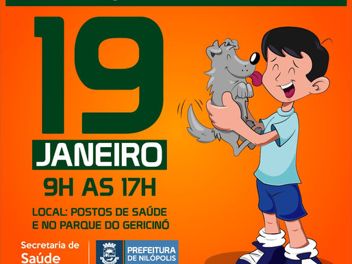 Nilópolis terá Campanha de Vacinação Anti-Rábica neste sábado (19)