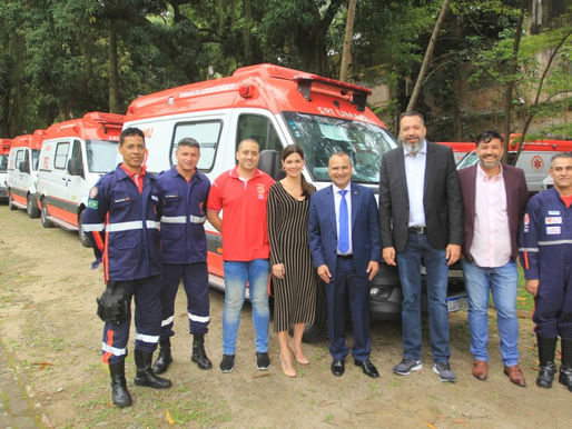 Samu de Belford Roxo recebe três ambulâncias novas do estado