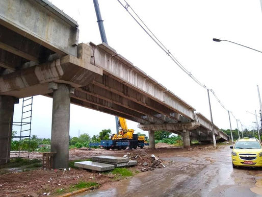 Colocação de vigas do viaduto do Gramacho vai alterar o trânsito no bairro nos dias 27,28 e 29