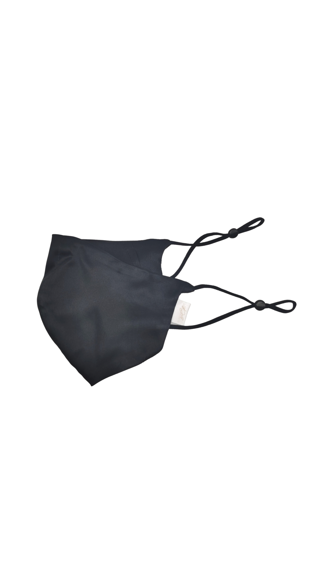 Pitch Black Silk Face Mask