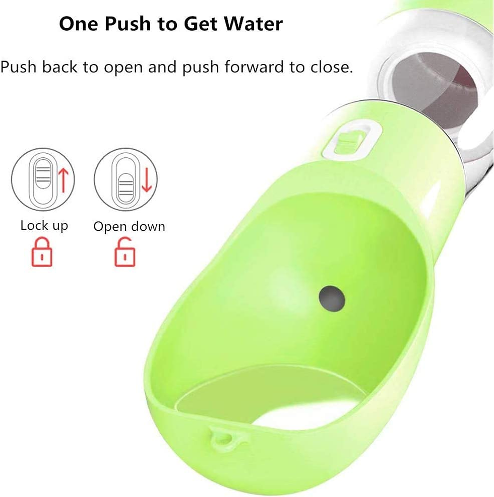 Miniature : Outdoor Dog Water Bottle Dispenser - Leak Proof Water Bottle for Dogs on the Go 