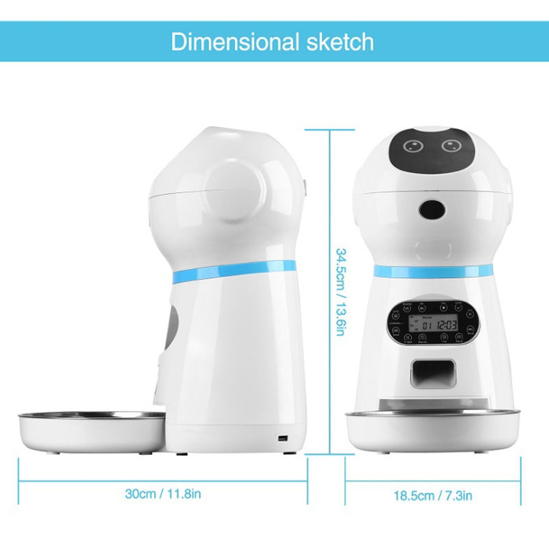 Miniature : 3.5L Automatic Pet Feeder Smart Food 