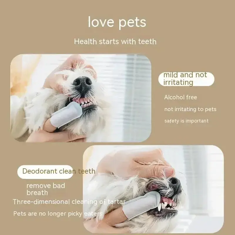 Miniature : 50PCS Disposable Pet Cleaning Wipes for Tartre