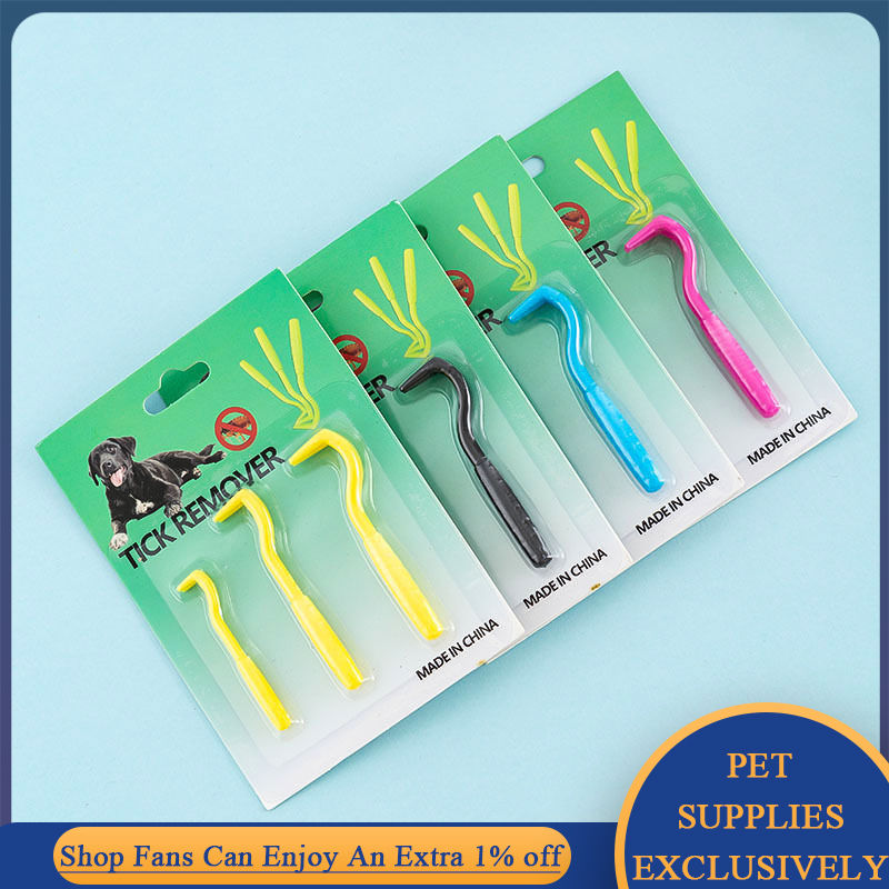 Miniature : 3pcs/set Pet Tick Removal Tool Kit 