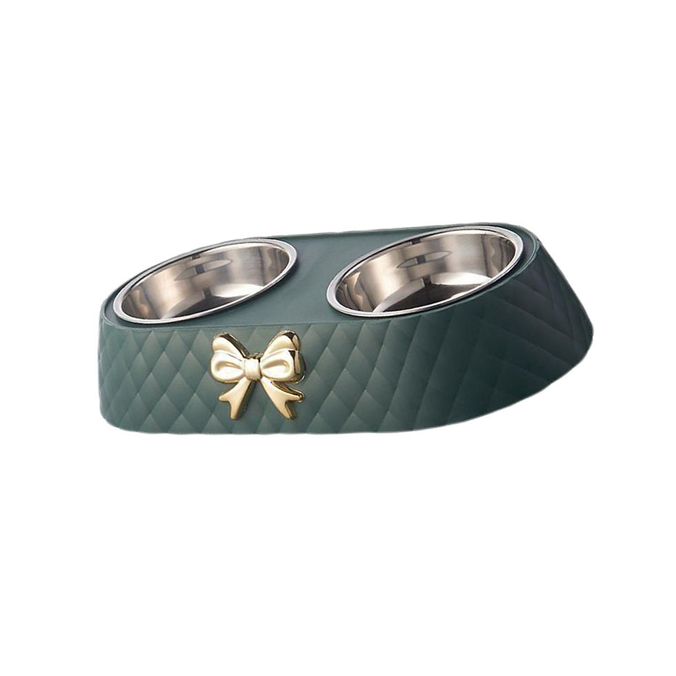 Miniature : Dog Cat Double Bowls Removable Size 34x