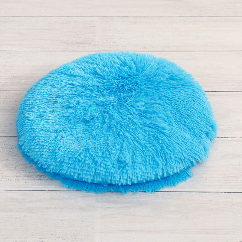 Miniature : Soft Plush Round Cat Bed Mat 