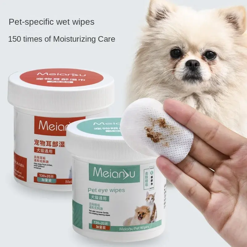 Pet Cleaning Wipes 150 Pieces Dog Cat