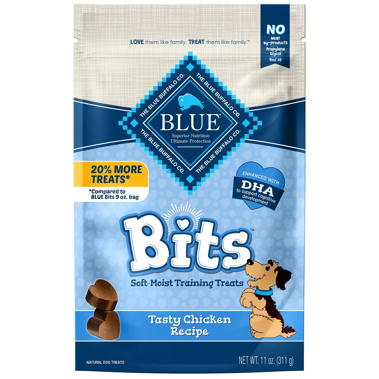 BLUE Bits Training Treats Chicken Flavor Soft Treats for Dogs, Whole Grain, 11 O