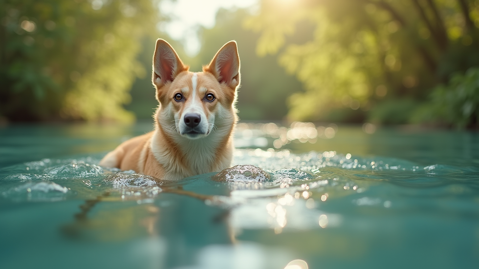 Vue en plongée d’une sélection de produits naturels pour animaux