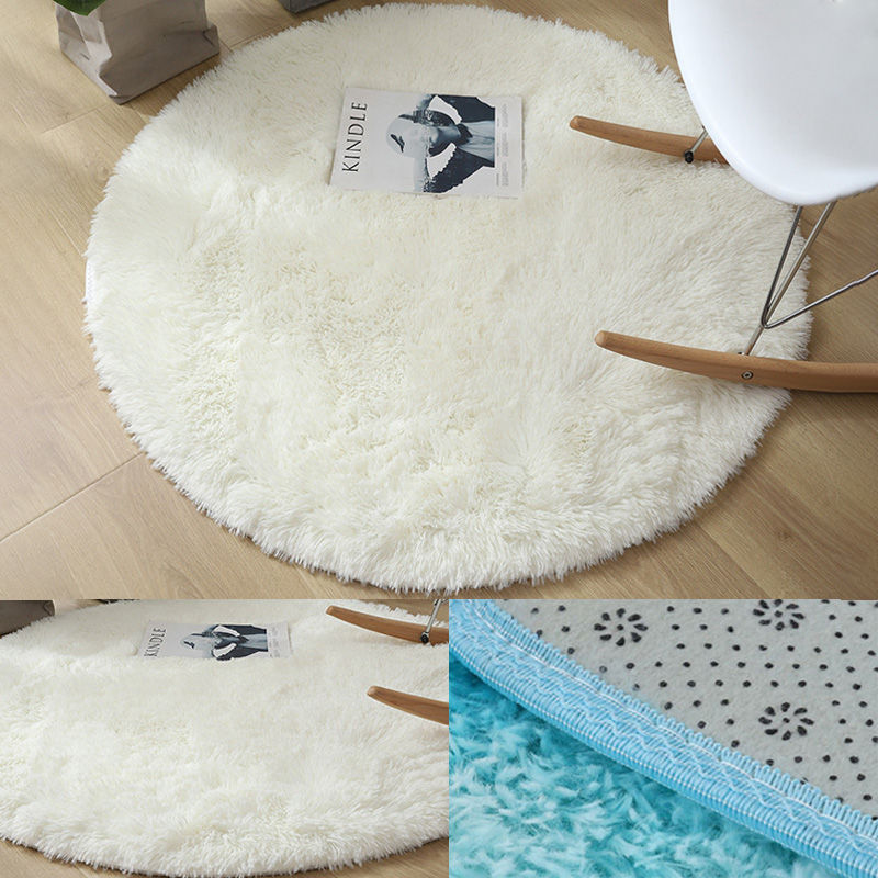 Miniature : Soft Plush Round Cat Bed Mat 