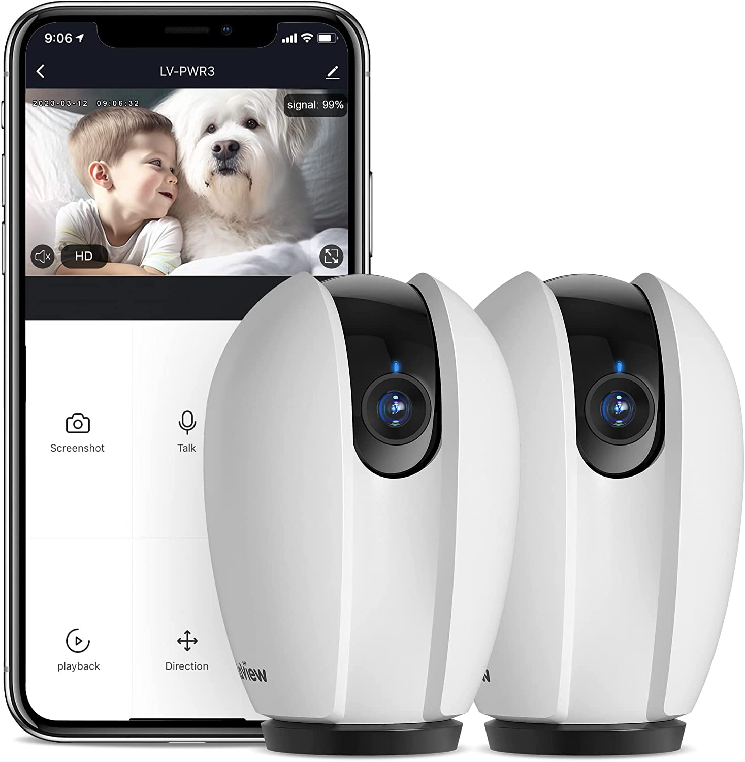 Indoor Security Camera,1080P Home Security Camera with Sound & Motion Detection,