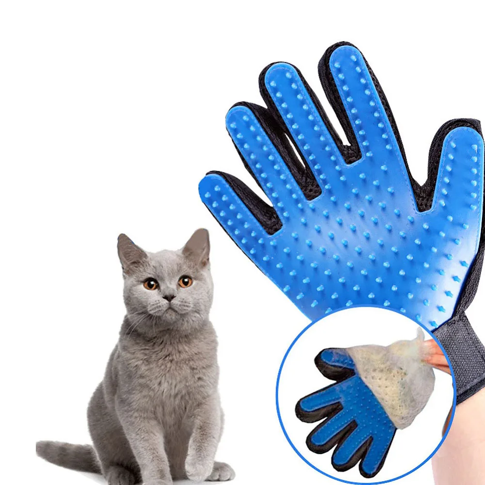 Miniature : Cat Grooming Glove for Cats Wool Pet Hair Deshedding Brush Comb Glove for Dog Cl