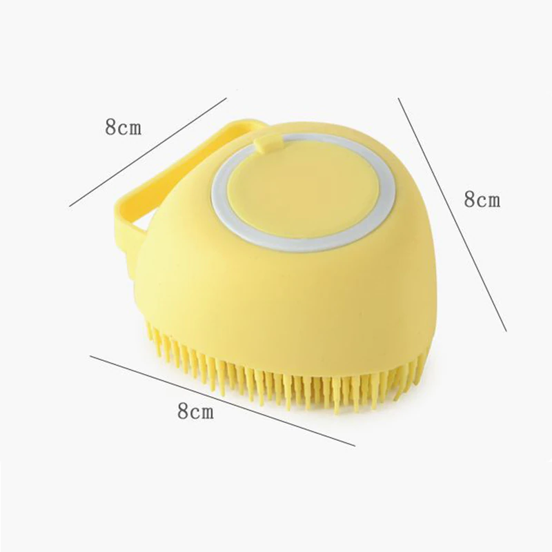 Miniature : Bathroom Puppy Big Dog Cat Bath Massage Gloves Brush Soft Safety Silicone Pet Ac