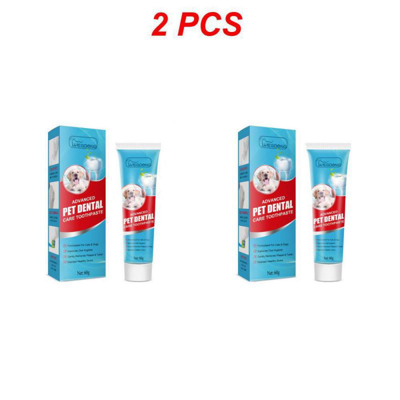 Miniature : Dentifrice enzymatique pour animaux de compagnie, 1 à 5 pièces, 60g, pour chiens
