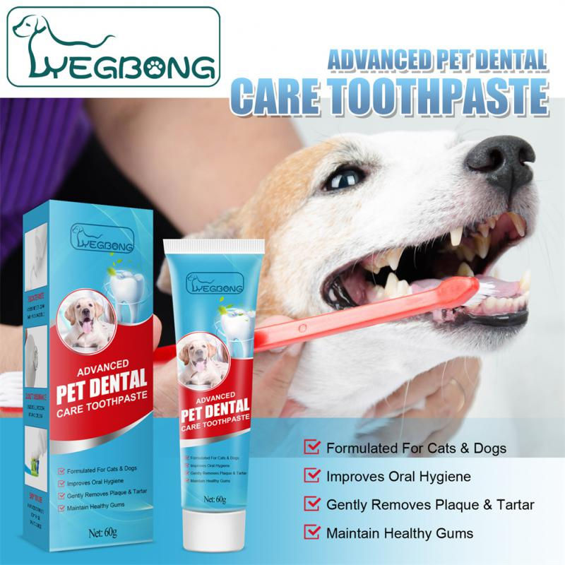 Miniature : Dentifrice enzymatique pour animaux de compagnie, 1 à 5 pièces, 60g, pour chiens