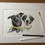 Thumbnail: A4 custom pet portrait (2 pets)