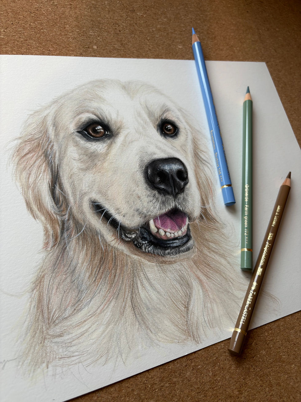 Thumbnail: A3 custom pet portrait (1 pet)