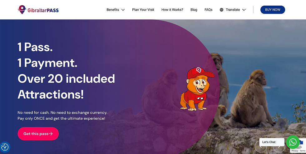 Gibraltar Pass Website Redesign