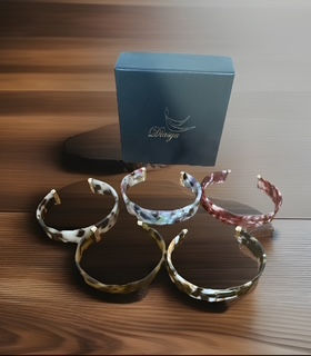 Miniature : Armband Bio-Acetat mit Edelstahl Diasya