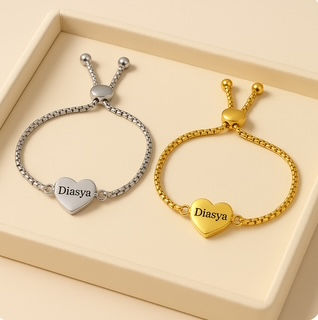 Herz Charm Armband Diasya Edelstahl 316 L