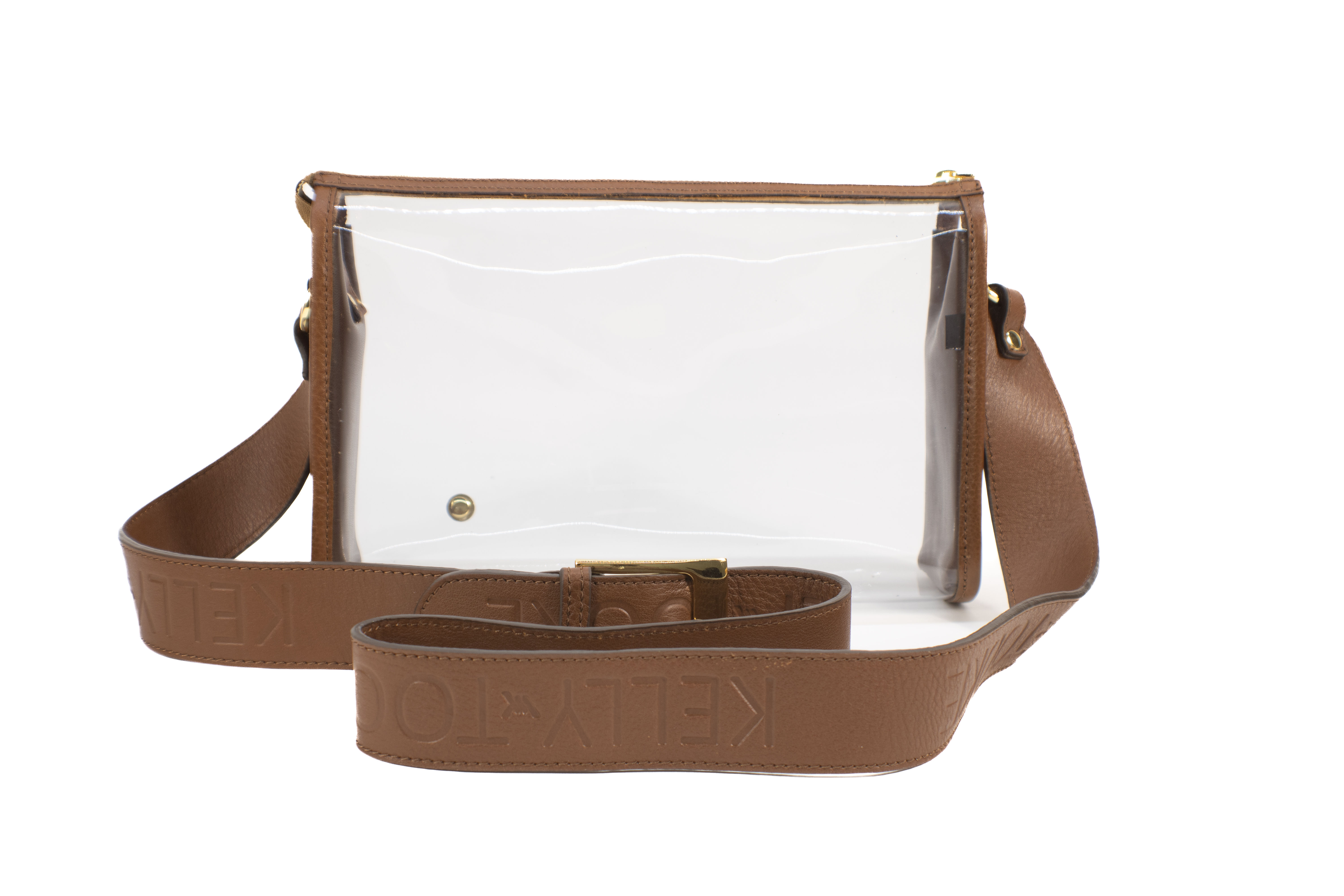 Clear Crossbody (Cognac)