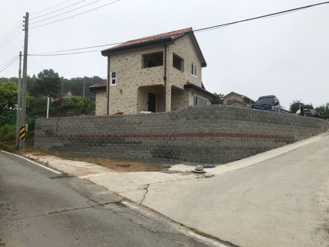 전남 장성 개인주택 아트휀스 시공현장입니다.