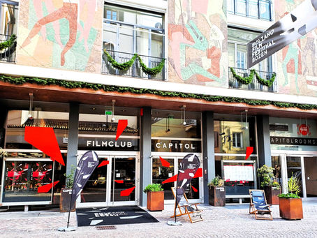 Entrance to the FilmClub cinema in Bolzano