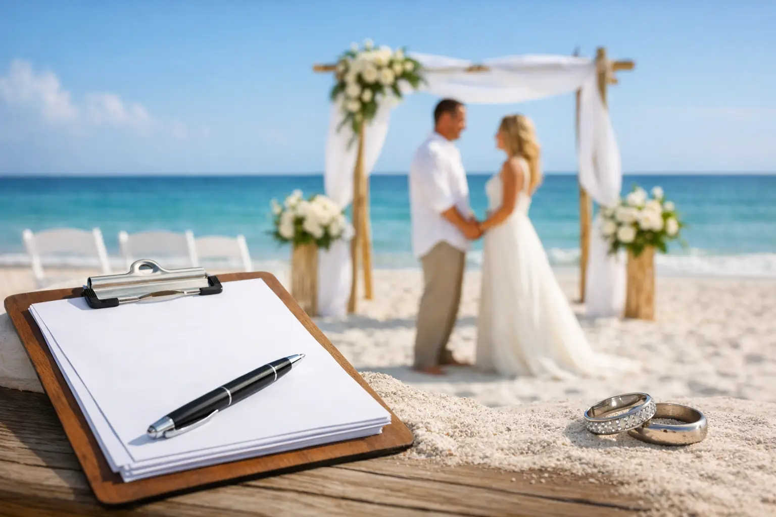 How Florida Beach Wedding Permits Work for Couples