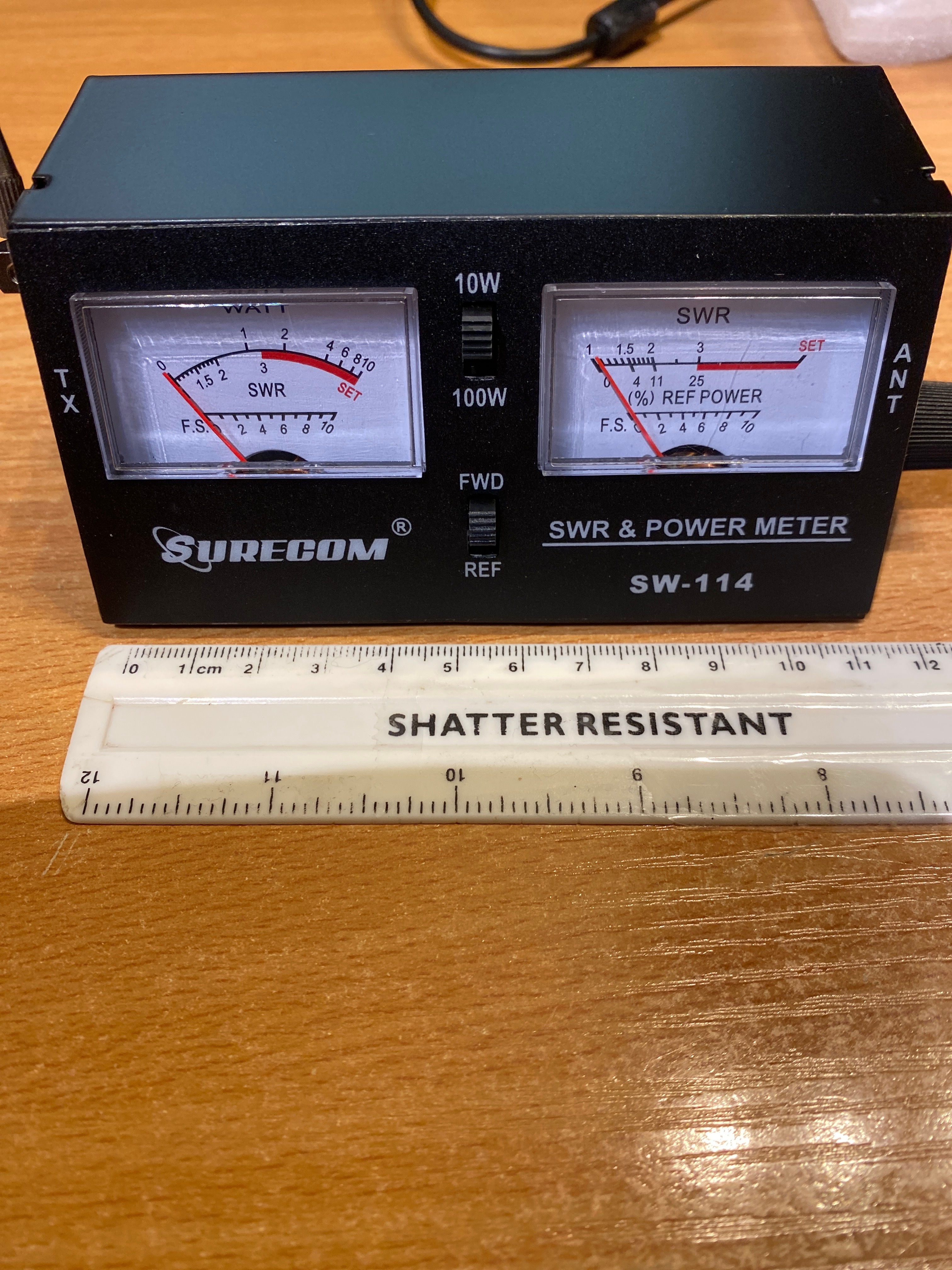 Surecom SW-114 Compact SWR/RF/Field Strength Meter for CB/Amateur Radios - Black