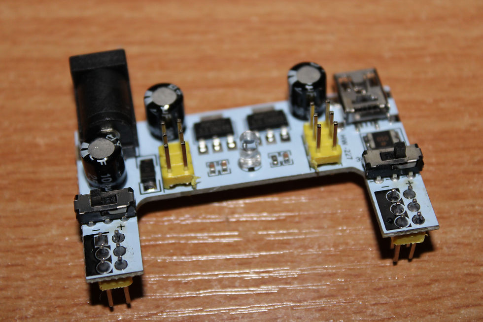 Thumbnail: Bread Board - solderless prototyping circuit boards with power supply adaptor