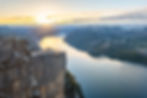 Preikestolen-sunrise-Lysefjorden-cloudy-sky.jpg