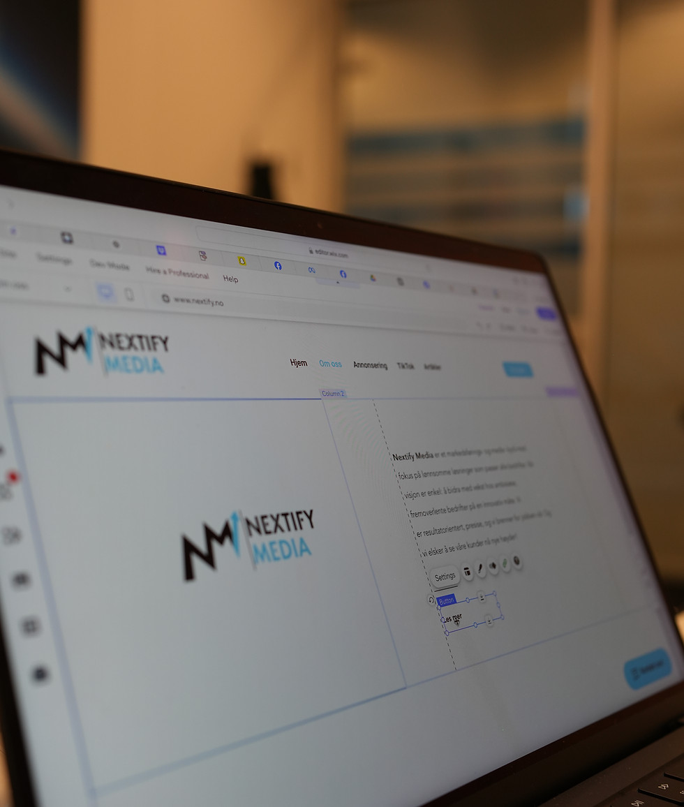 Nettside produksjon fra nextify media