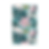 Under the Wave kitchen tea towel in waffle weave microfiber with tropical leaf and pink floral print.