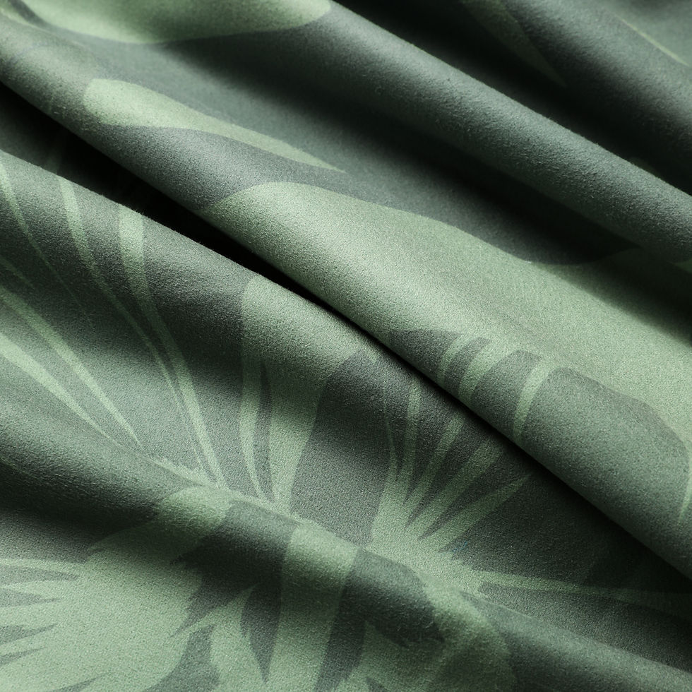 Thumbnail: Close-up of the Hawaiian Army Green beach towel fabric.