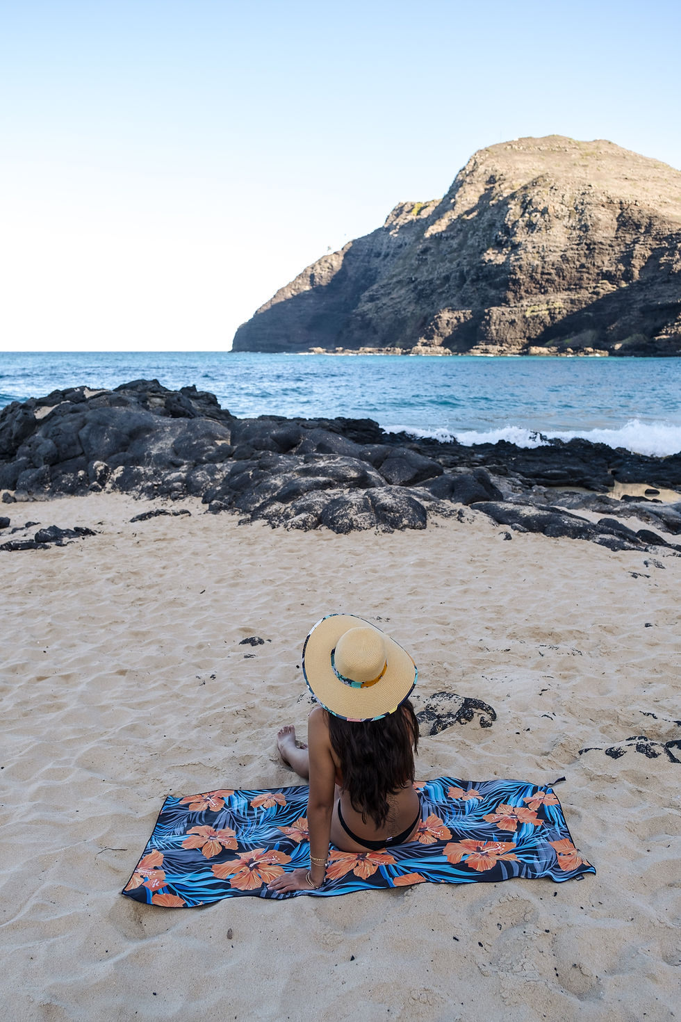Thumbnail: Quick-Dry Beach Towel – Flower Night