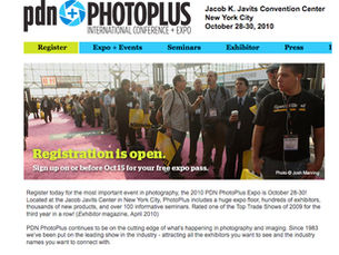 Presenting at PDN's Photo Plus 2010