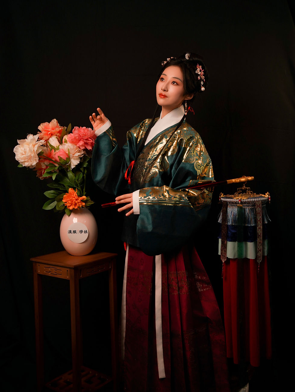 縮圖：补子交领短袄-绿色