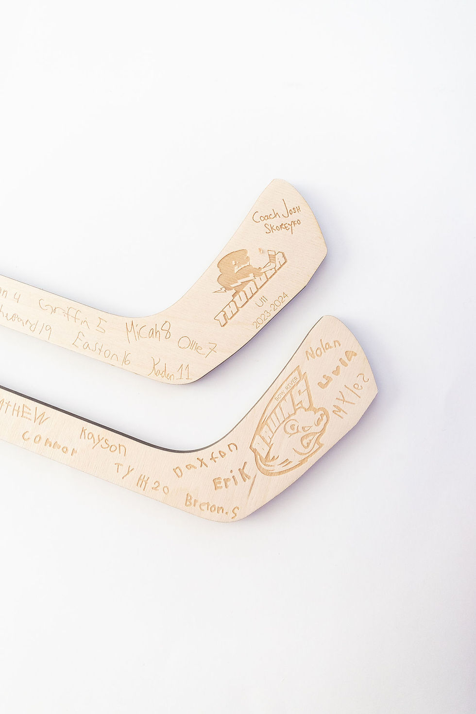 Thumbnail: Custom Engraved Hockey Mini Sticks