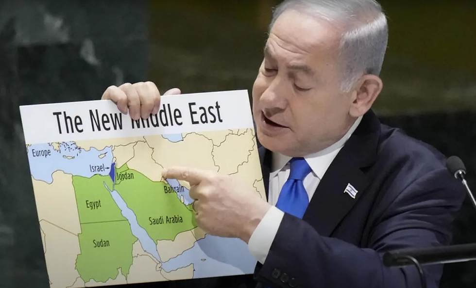 For fun, zoom in on what he calls “Israel.”