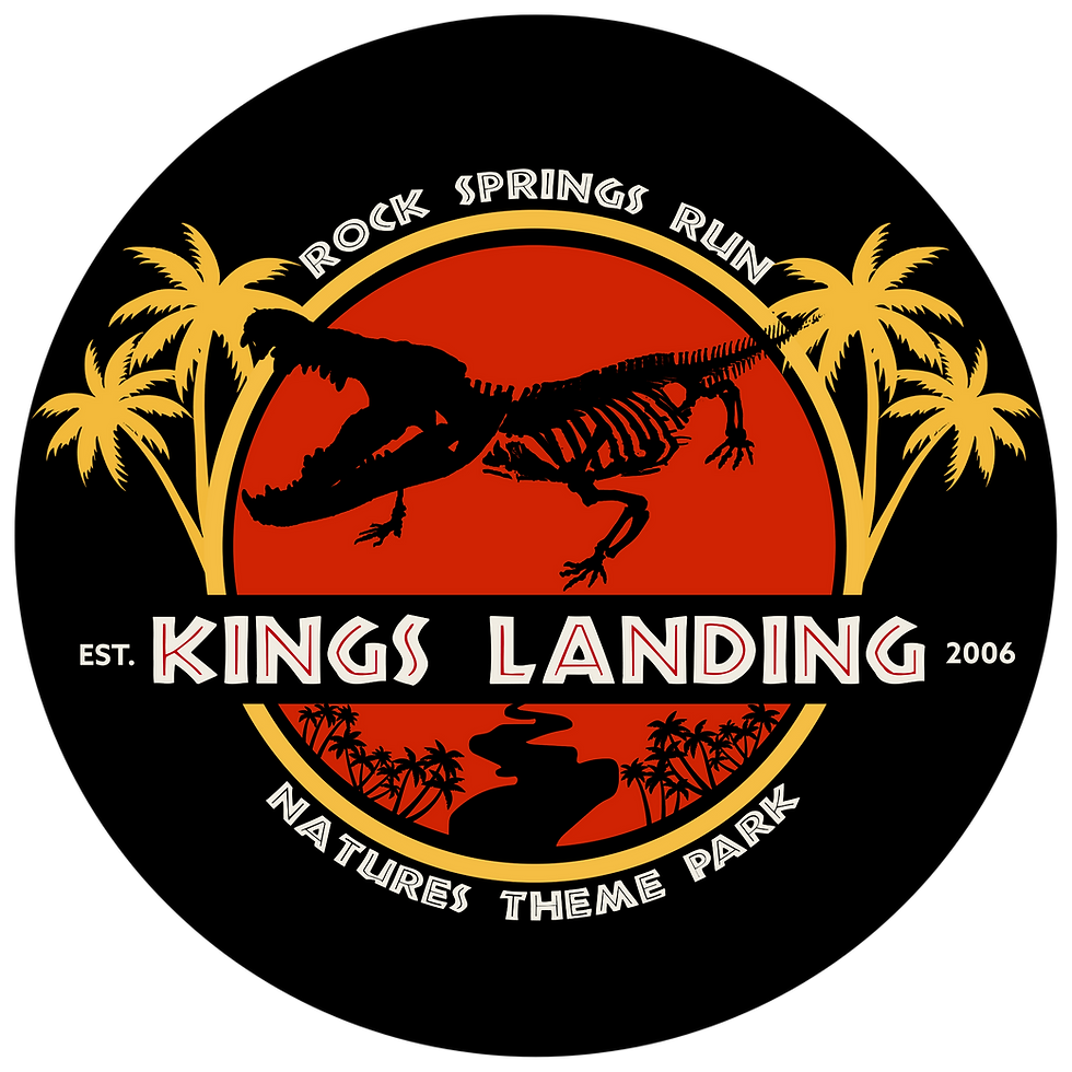 King's Landing Jurassic Logo sticker