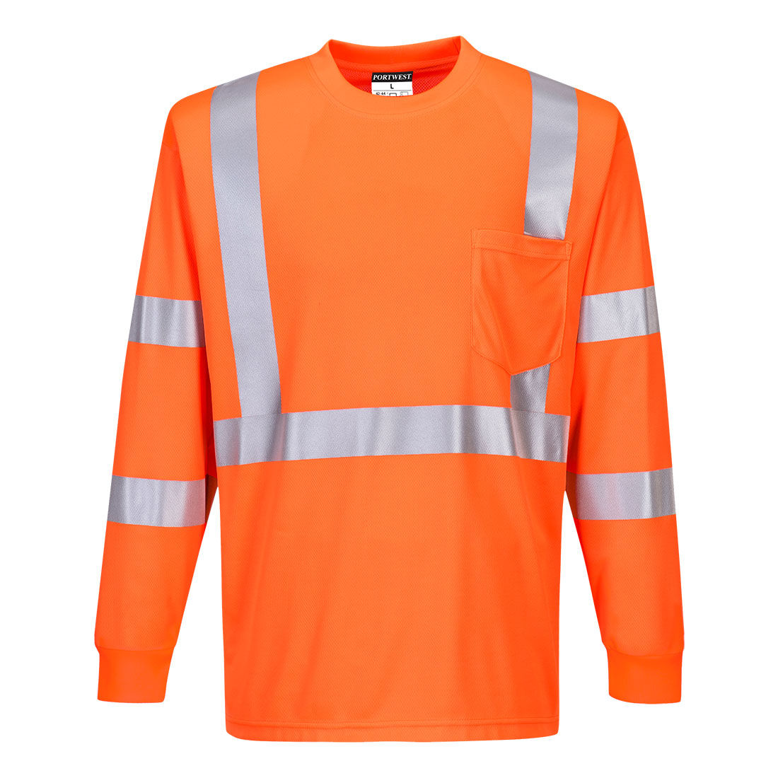Hi-Vis Long Sleeve Ribbed Cuff T-Shirt S192