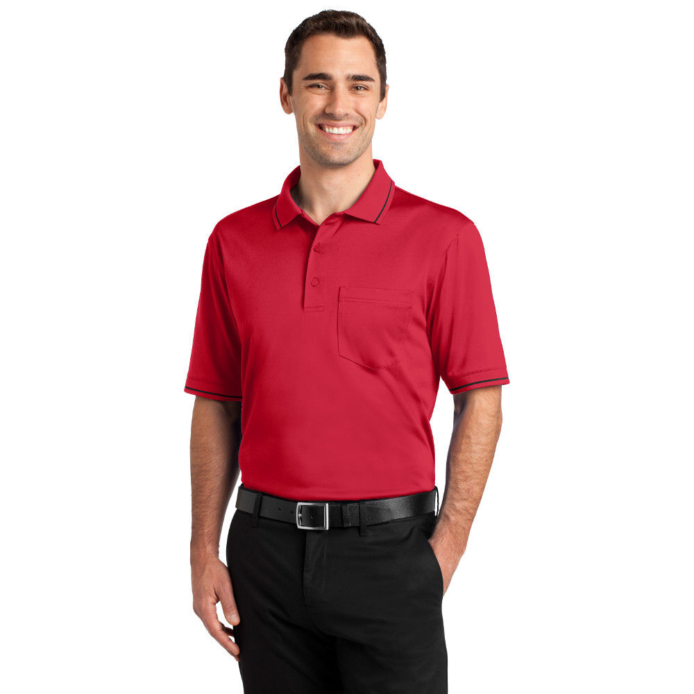 CornerStone Select Snag-Proof Tipped Pocket Polo CS415