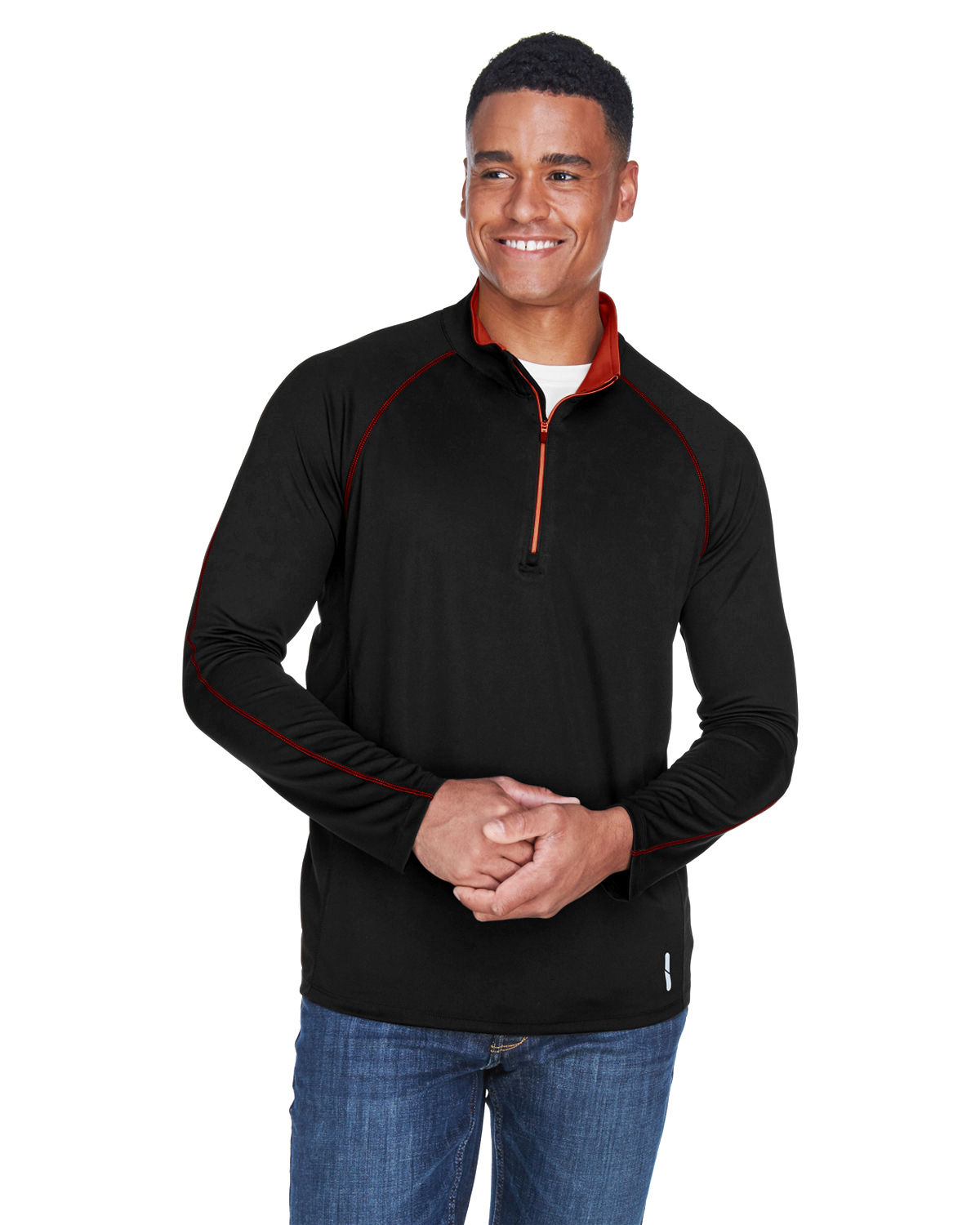 North End Men's Radar Quarter-Zip Performance Long-Sleeve Top 88187