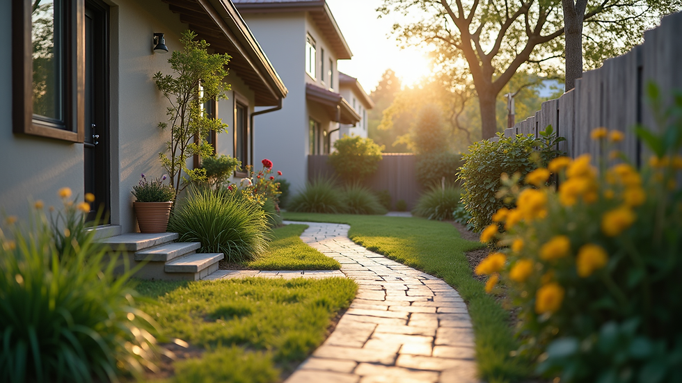 Eye-level view of a well-maintained rental property