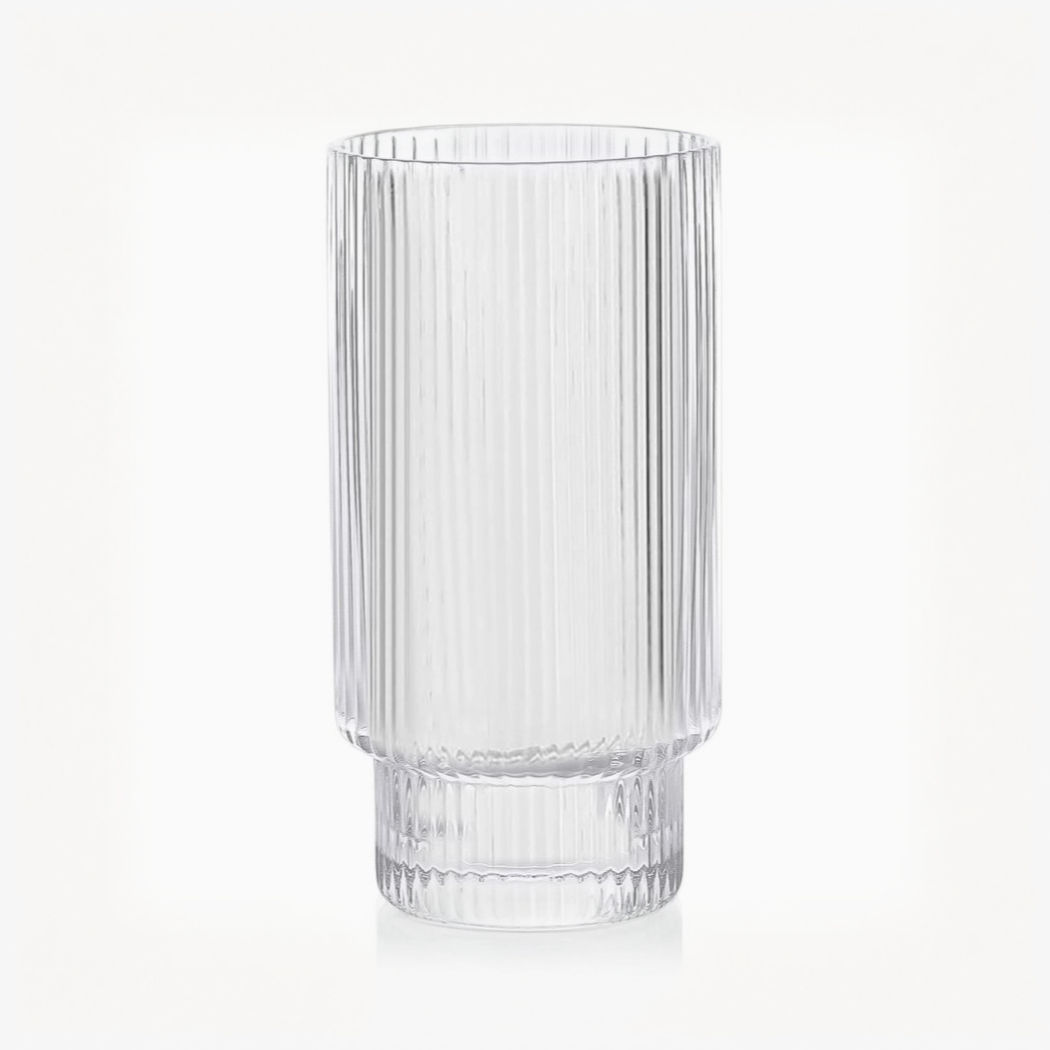 Ribbed Highball Glass